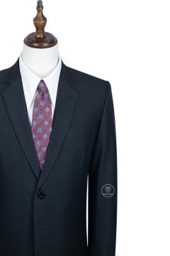 Bộ suit xám đen biên đỏ hai nút TGS217